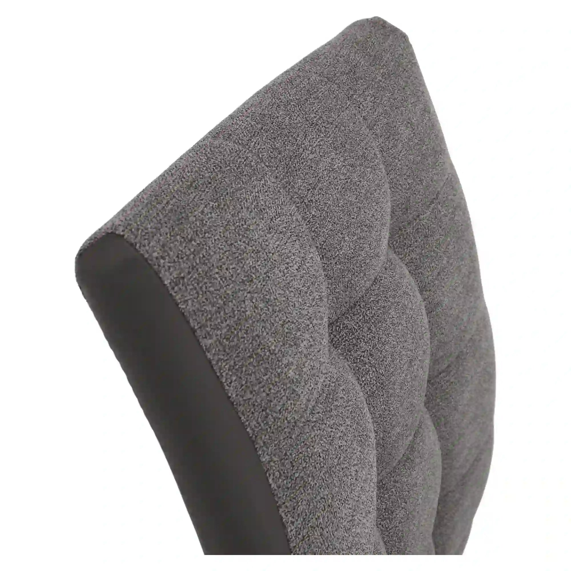 Scaun SALOMA NEW, gri, stofa clasica/pielele ecologica/metal, 42x56.5x105 cm