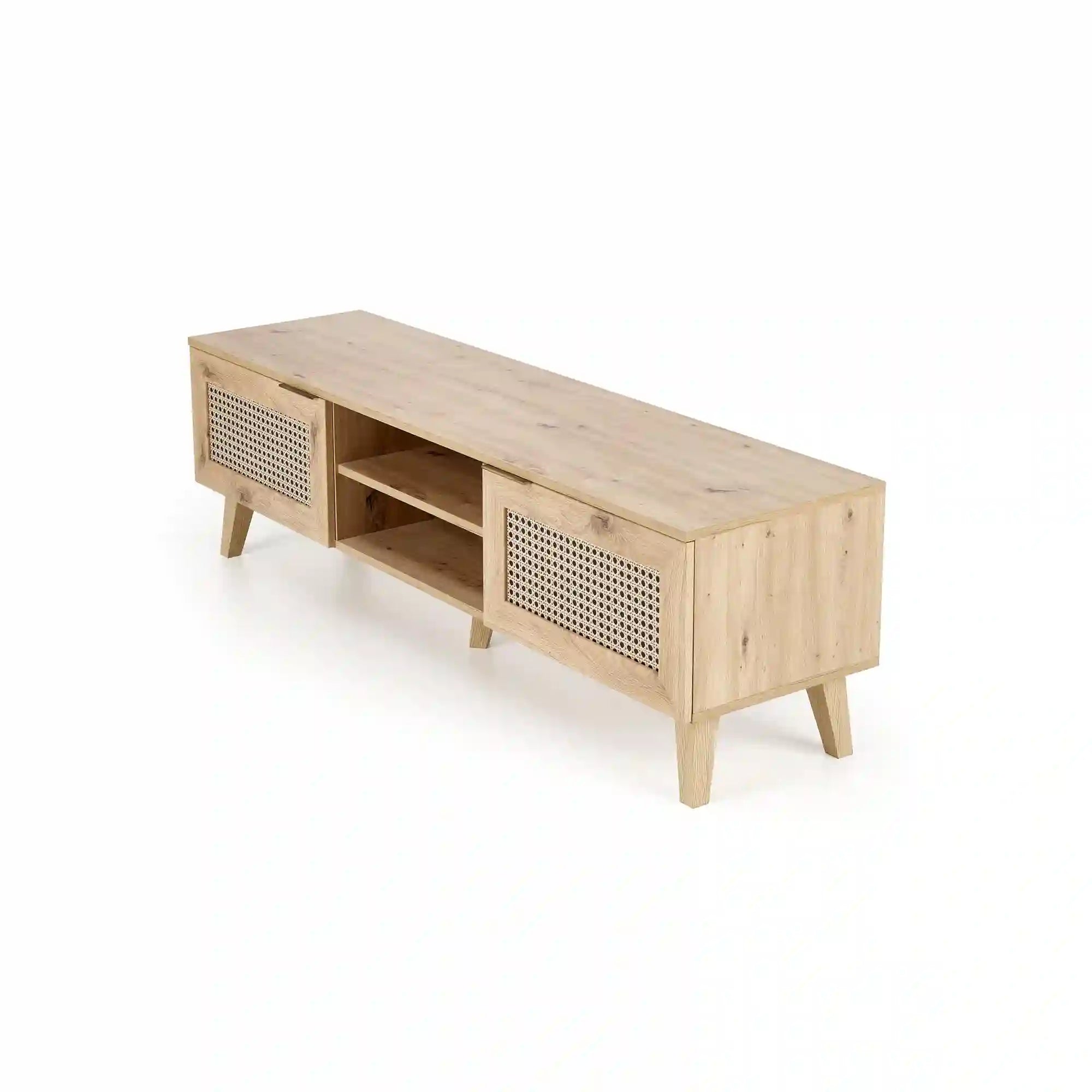 Comoda TV BORNEO, stejar artisan, PAL laminat, 150x40x45 cm