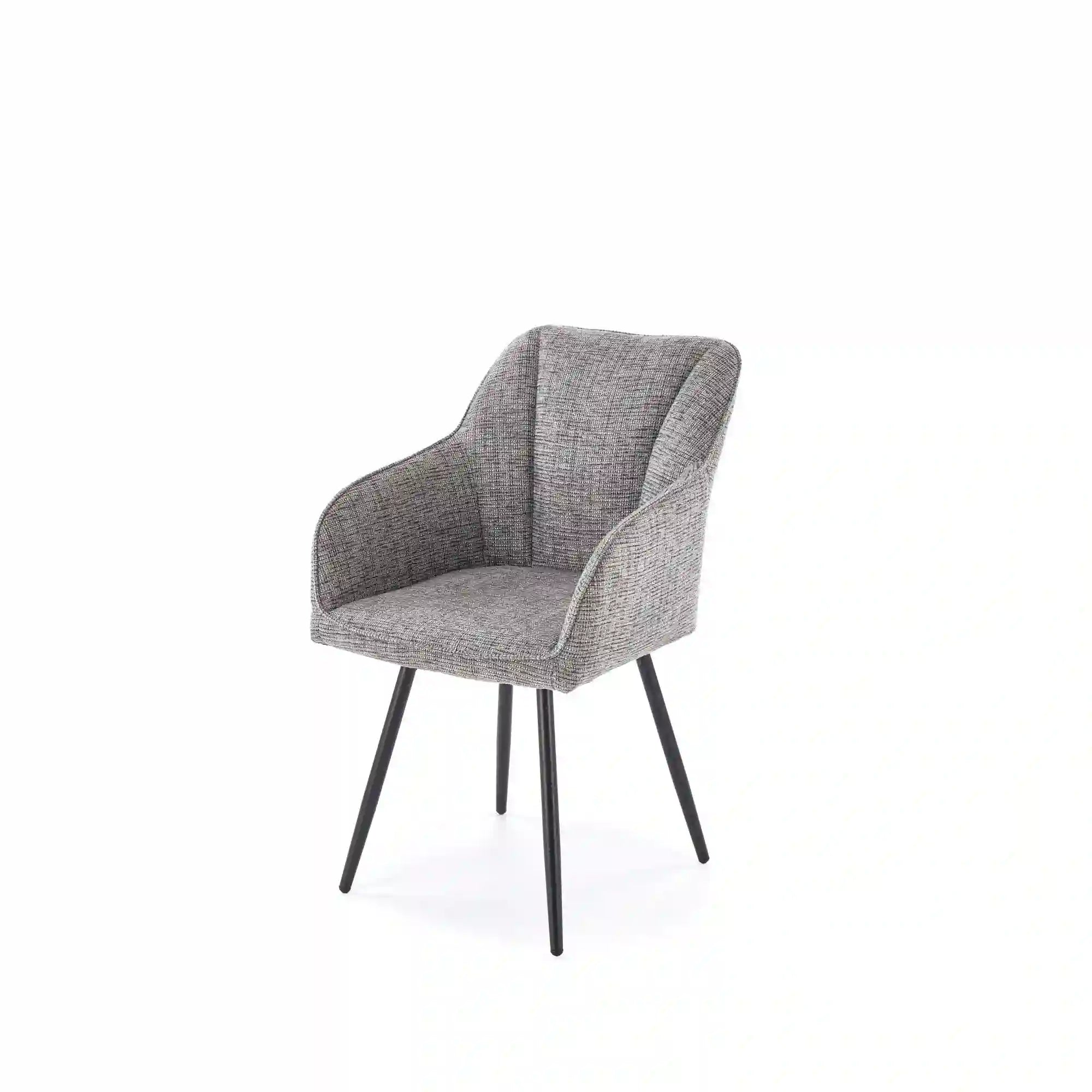 Scaun K576, gri/negru, stofa clasica/otel, 54x60x85 cm