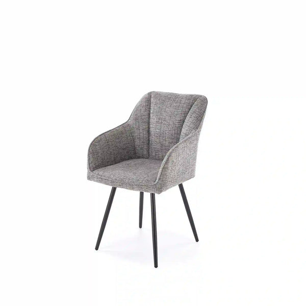 Scaun K576, gri/negru, stofa clasica/otel, 54x60x85 cm