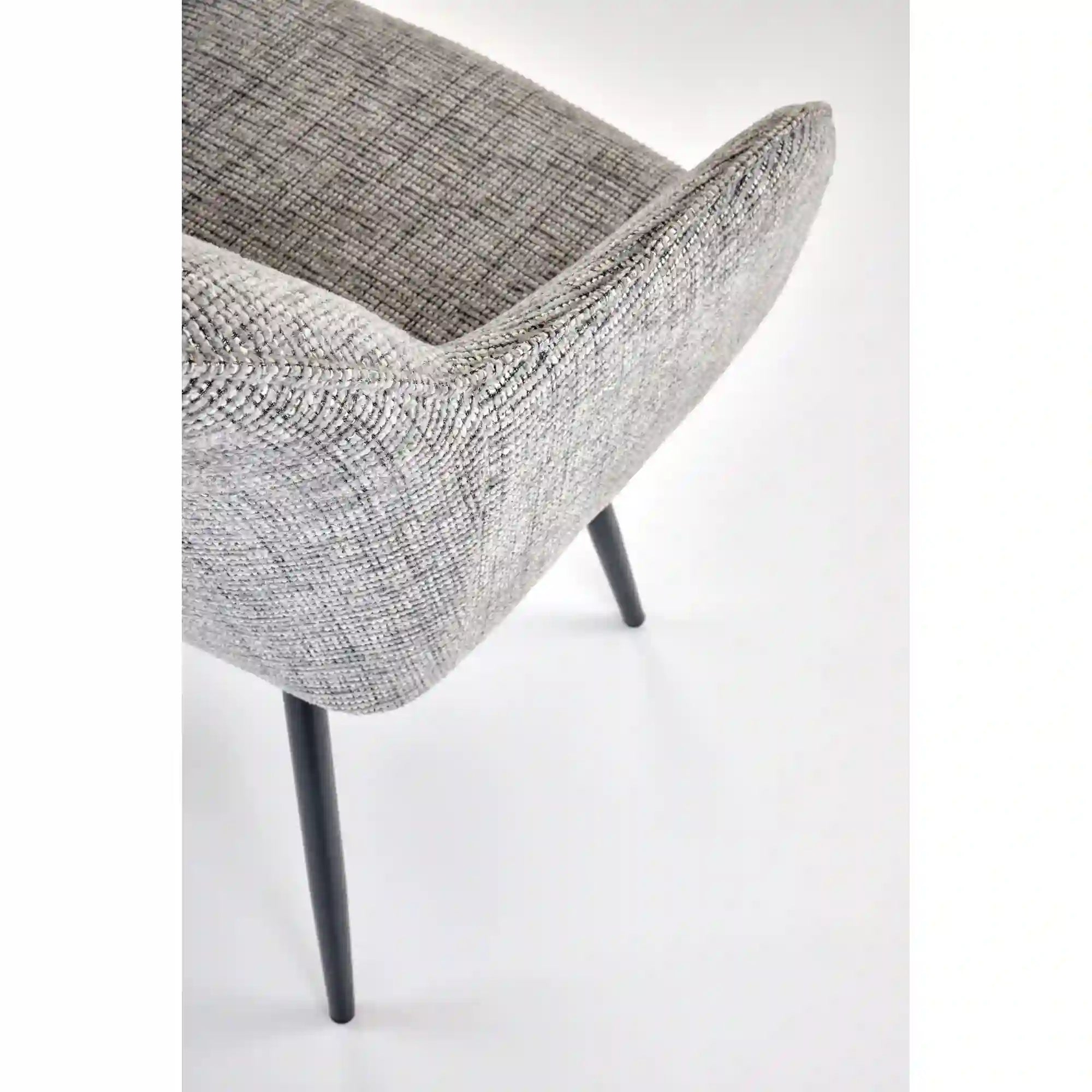 Scaun K576, gri/negru, stofa clasica/otel, 54x60x85 cm