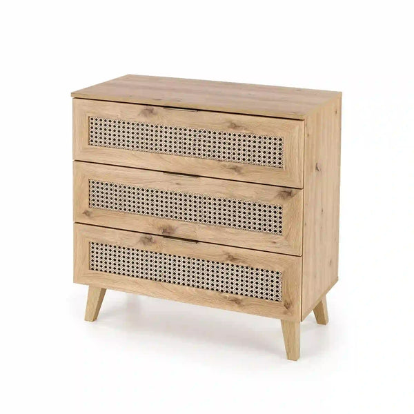 Comoda BORNEO, stejar artisan, PAL laminat, 80x40x85 cm