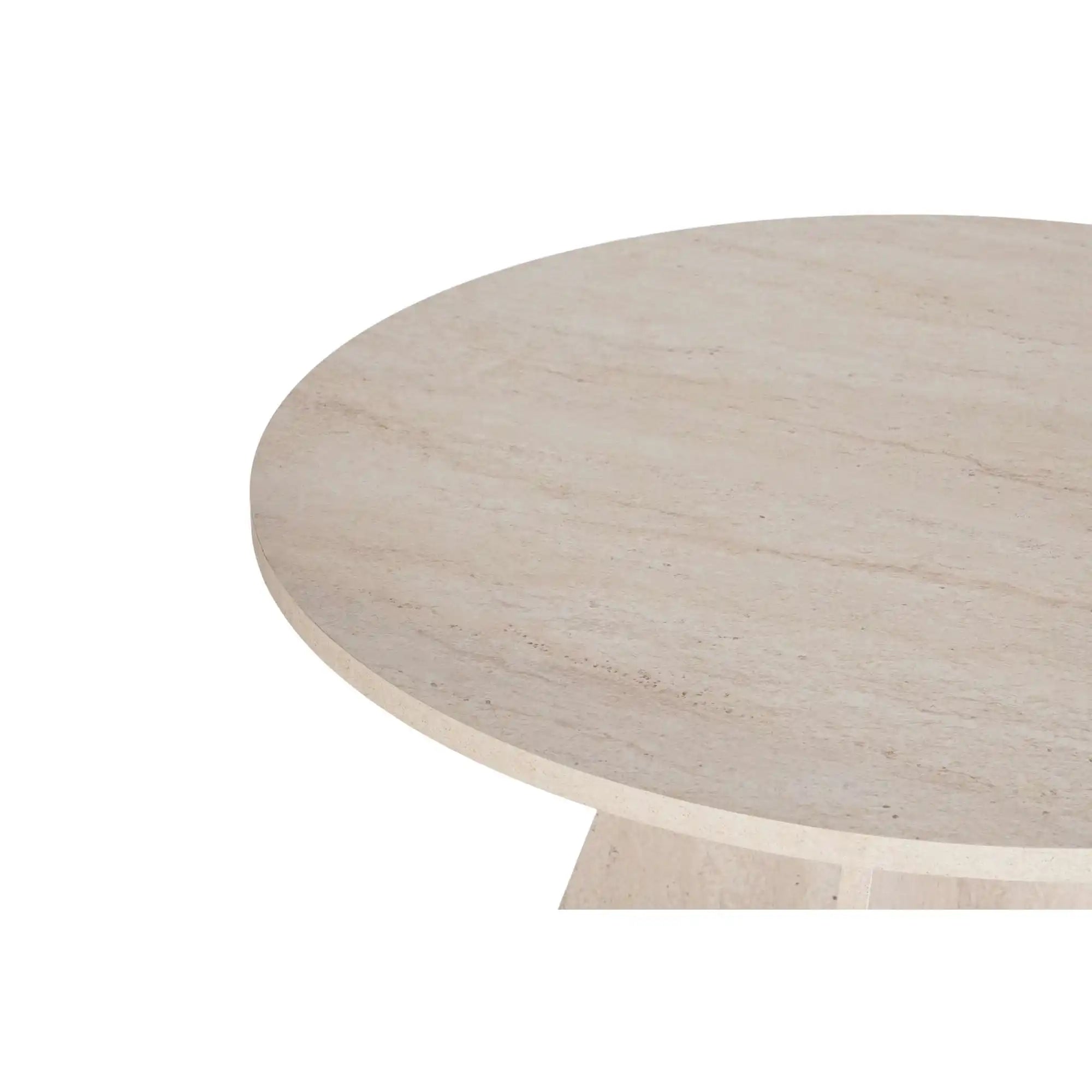 Masa VIRELLA, travertin, PAL, 120x120x75 cm