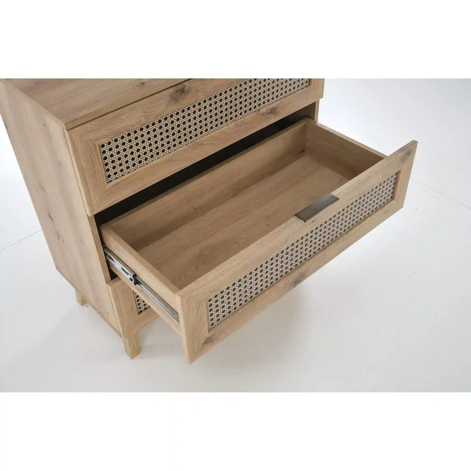 Comoda BORNEO, stejar artisan, PAL laminat, 160x40x85 cm
