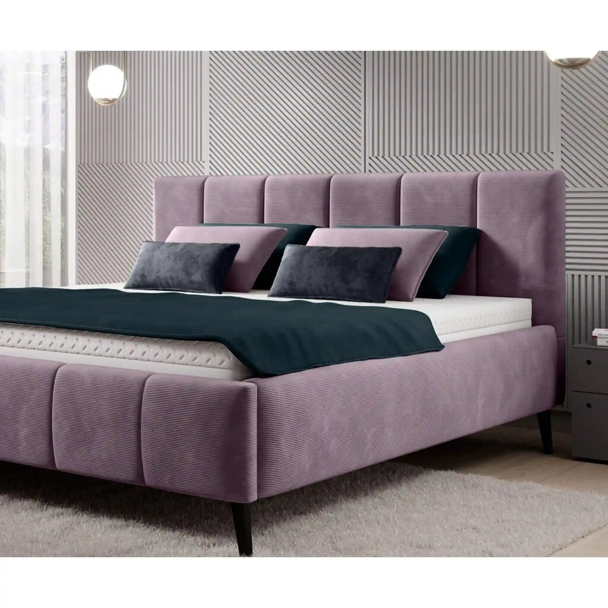 Pat RIVA SR 160x200, personalizabil materiale gama Oferta Avantaj, cu suport saltea si sistem de reglare