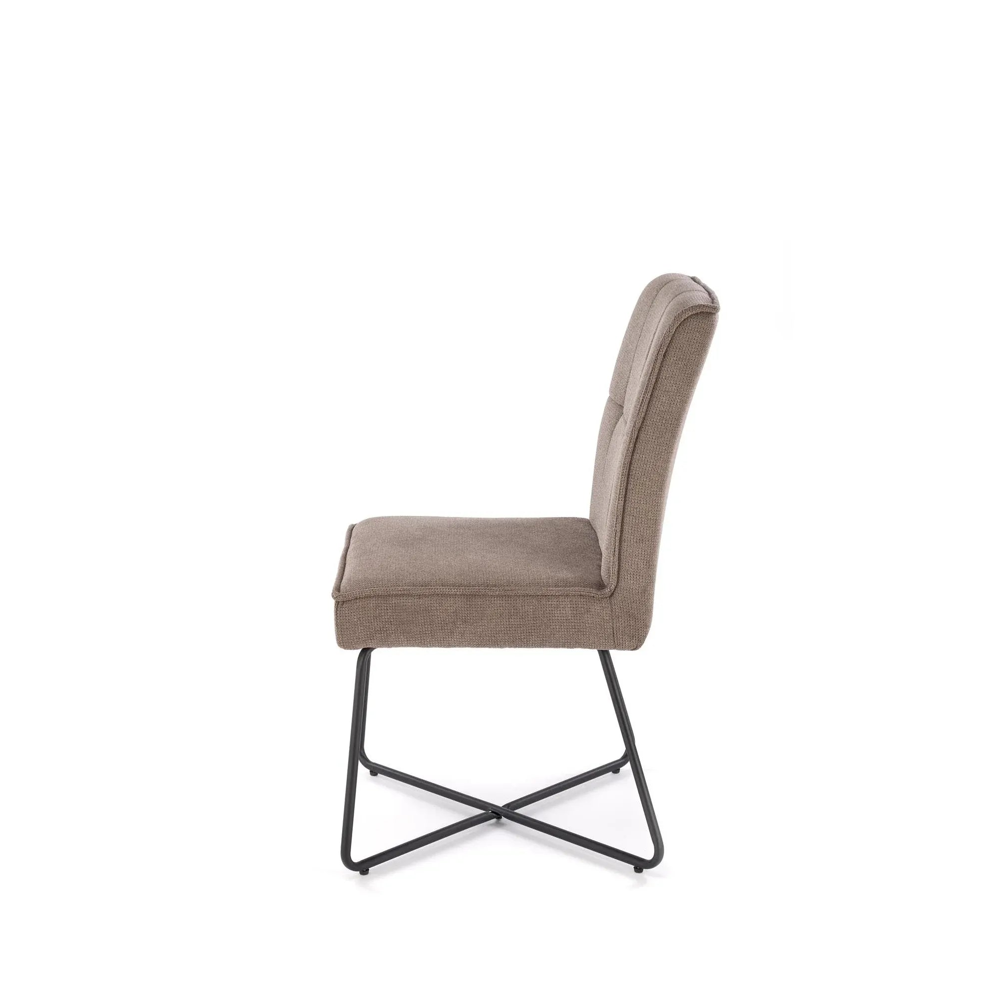 Scaun K534, gri/negru, stofa clasica/metal, 50x60x90 cm