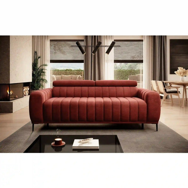 Canapea extensibila GANDI 140, personalizabil materiale gama Oferta Avantaj, cu tetiere reglabile, 207x102x95 cm