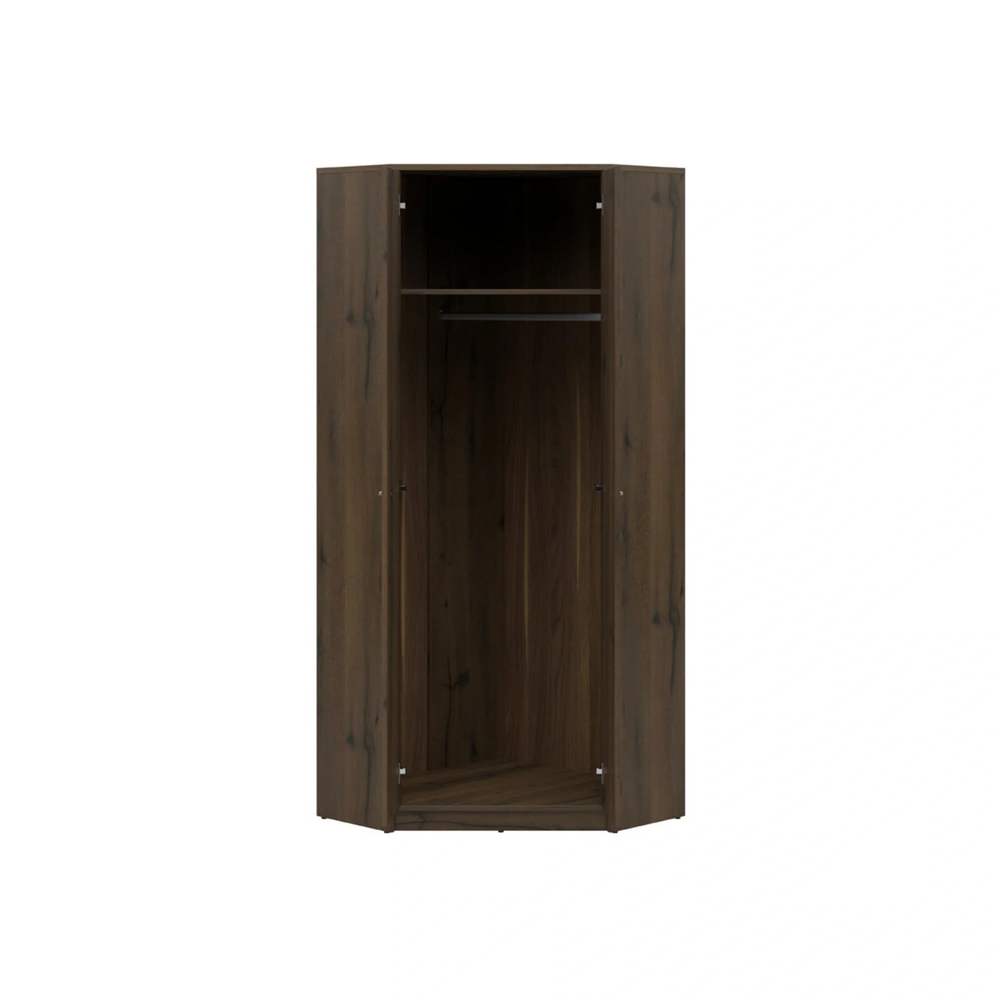 Dulap NEPO PLUS, stejar nobil, PAL laminat, cu 2 usi, 80x80x197 cm