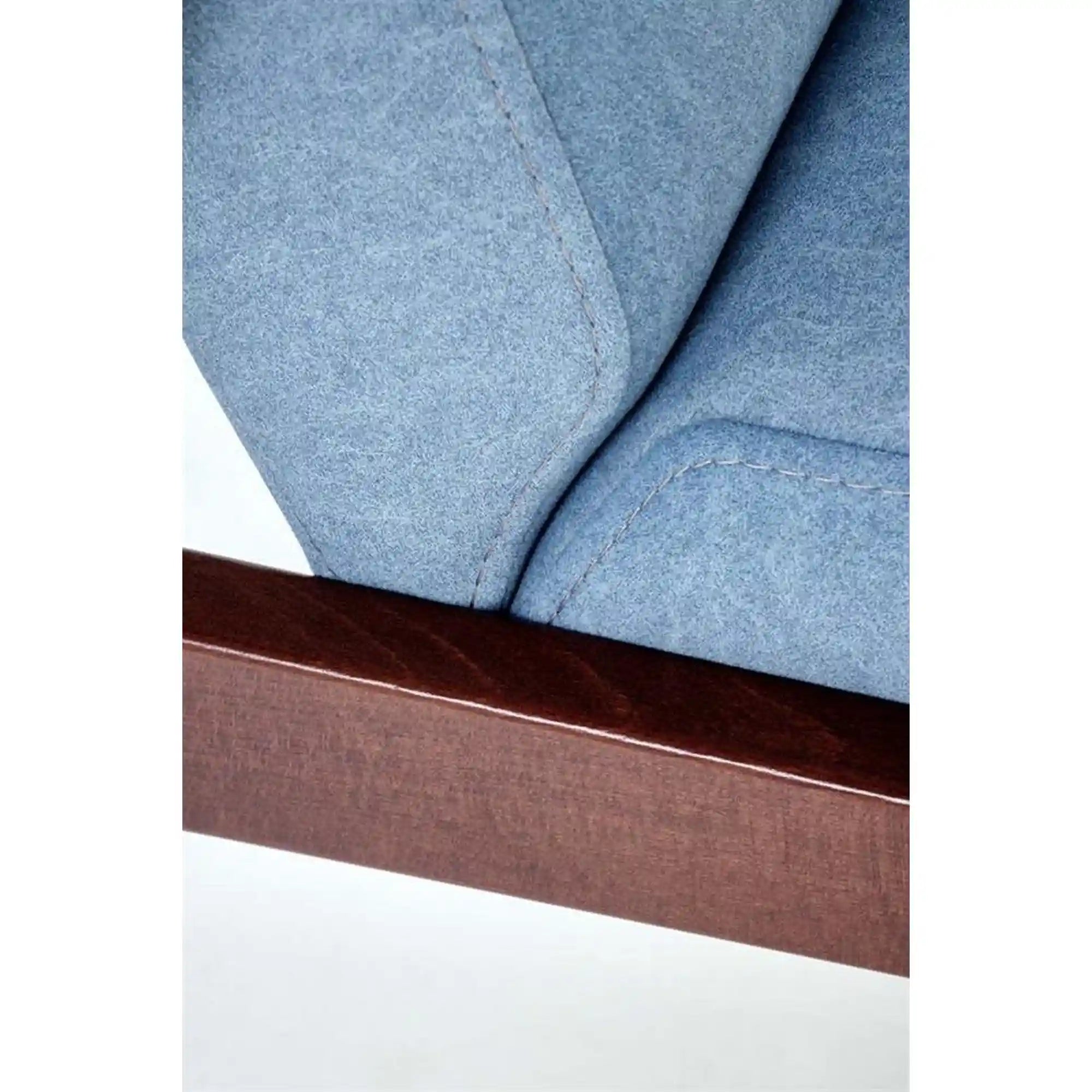 Canapea MILANO 2S, stofa catifelata albastru - Castel 74, 120x77x77 cm