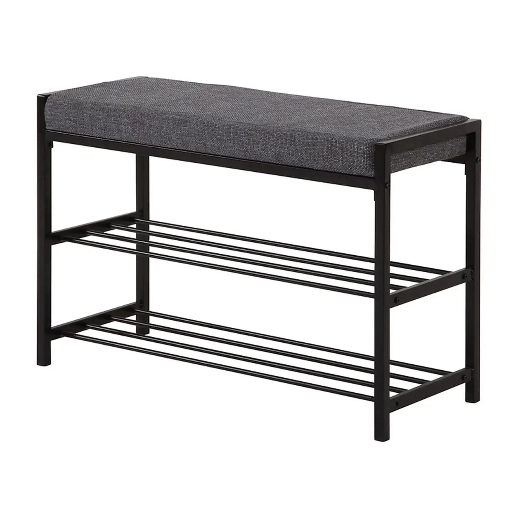 Pantofar DANIELA, negru, metal, 80x30x52 cm