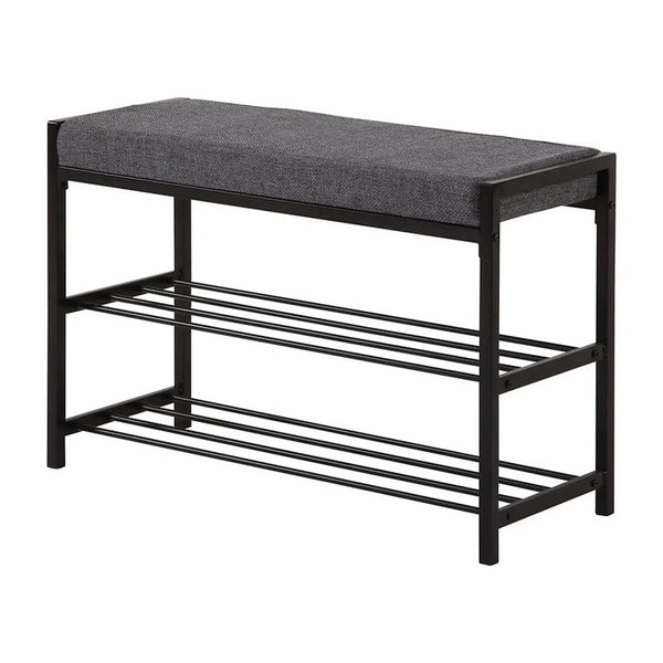 Pantofar DANIELA, negru, metal, 80x30x52 cm