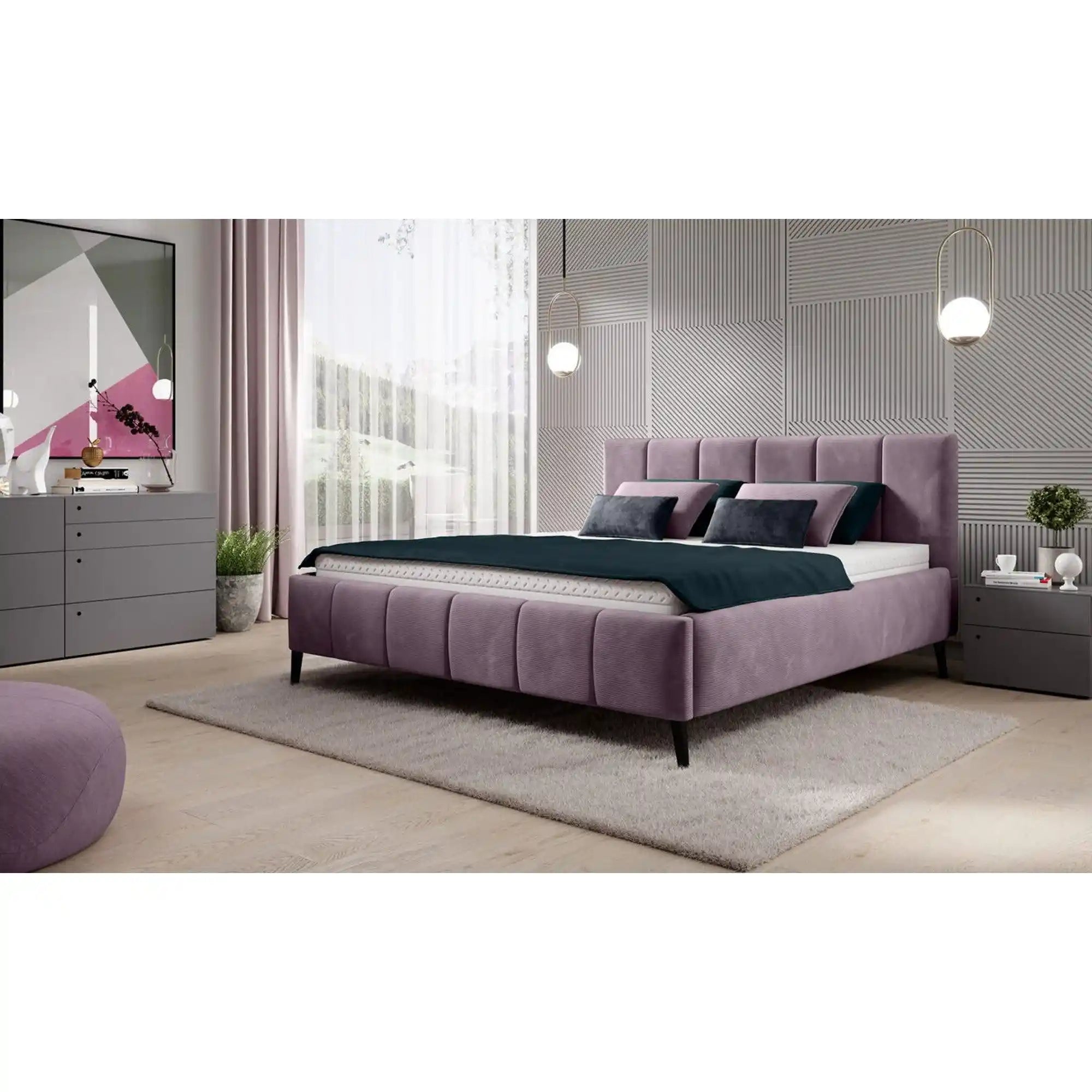 Pat RIVA SR 160x200, personalizabil materiale gama Oferta Avantaj, cu suport saltea si sistem de reglare