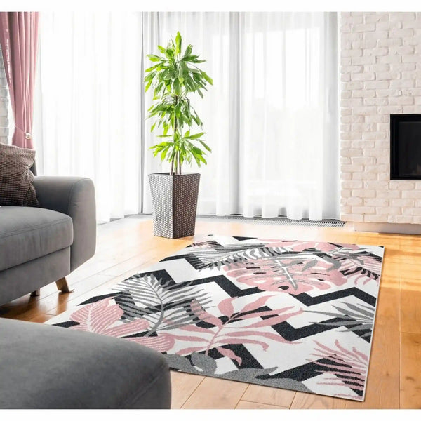 Covor SELIM, 133x190 cm, forma dreptunghiulara, poliester, multicolor