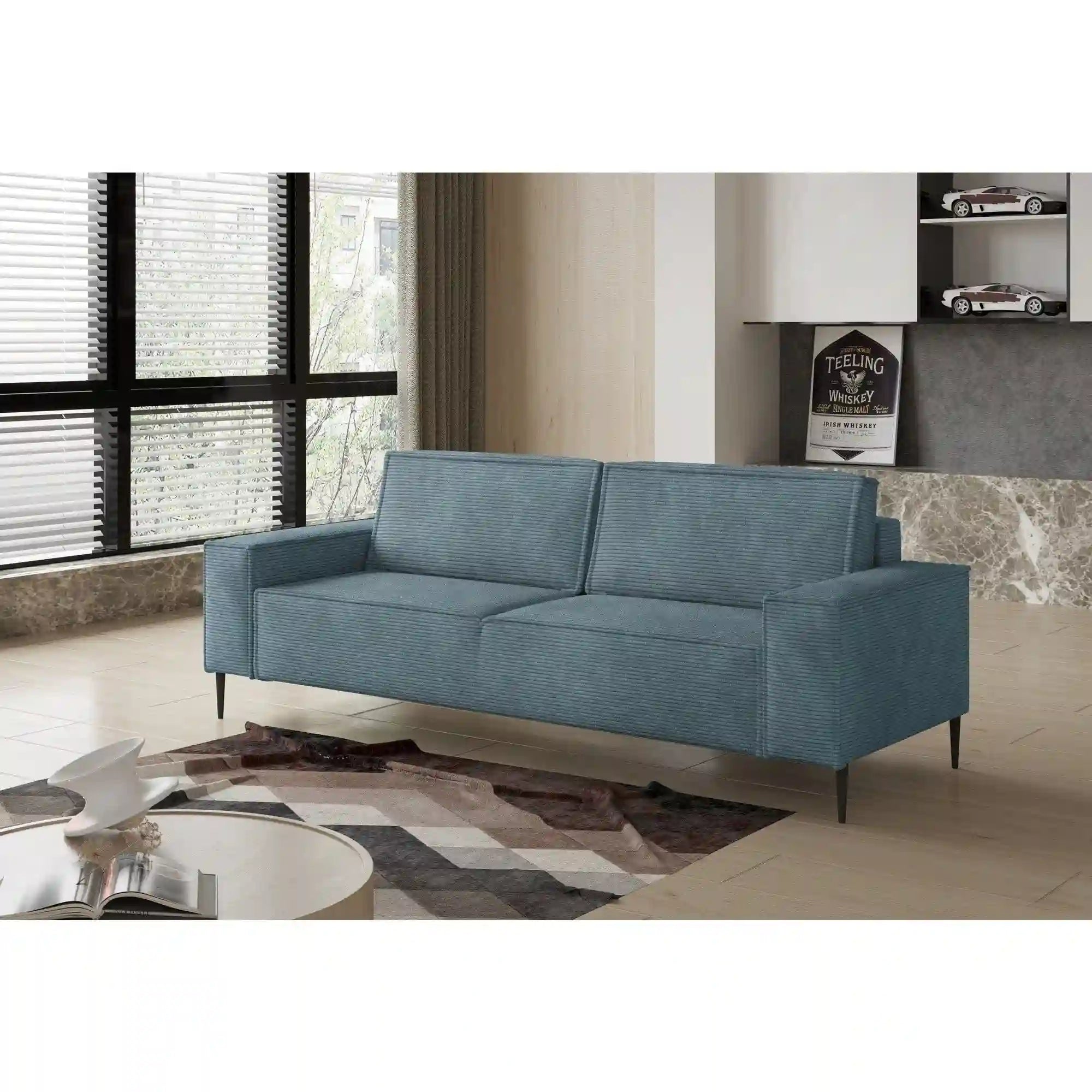 Canapea extensibila MATANO, personalizabil materiale gama Premium, lada depozitare, 240x103x89 cm