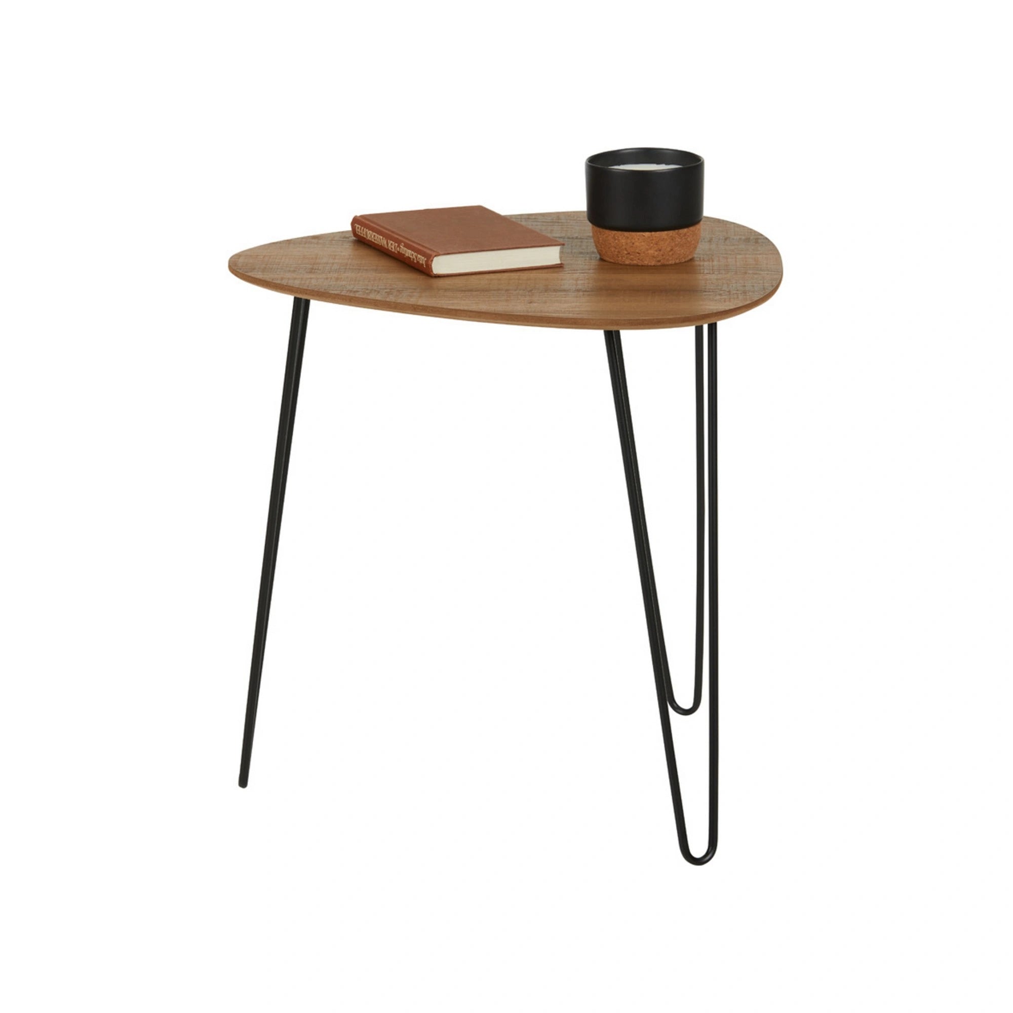 Masuta cafea BOLOGNA, stejar/negru, 48x48x48 cm