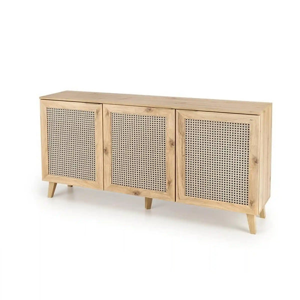 Comoda BORNEO, stejar artisan, PAL laminat, 160x40x85 cm