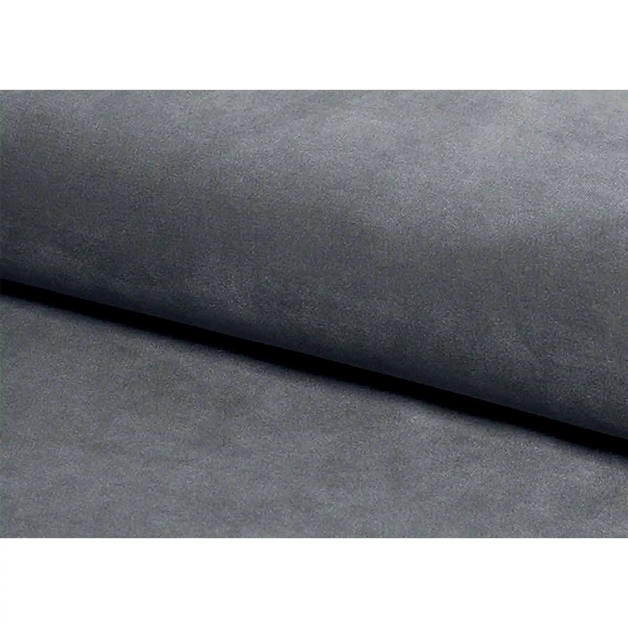 Taburet LORI, stofa catifelata gri - Bluvel 14, 39x39x34 cm