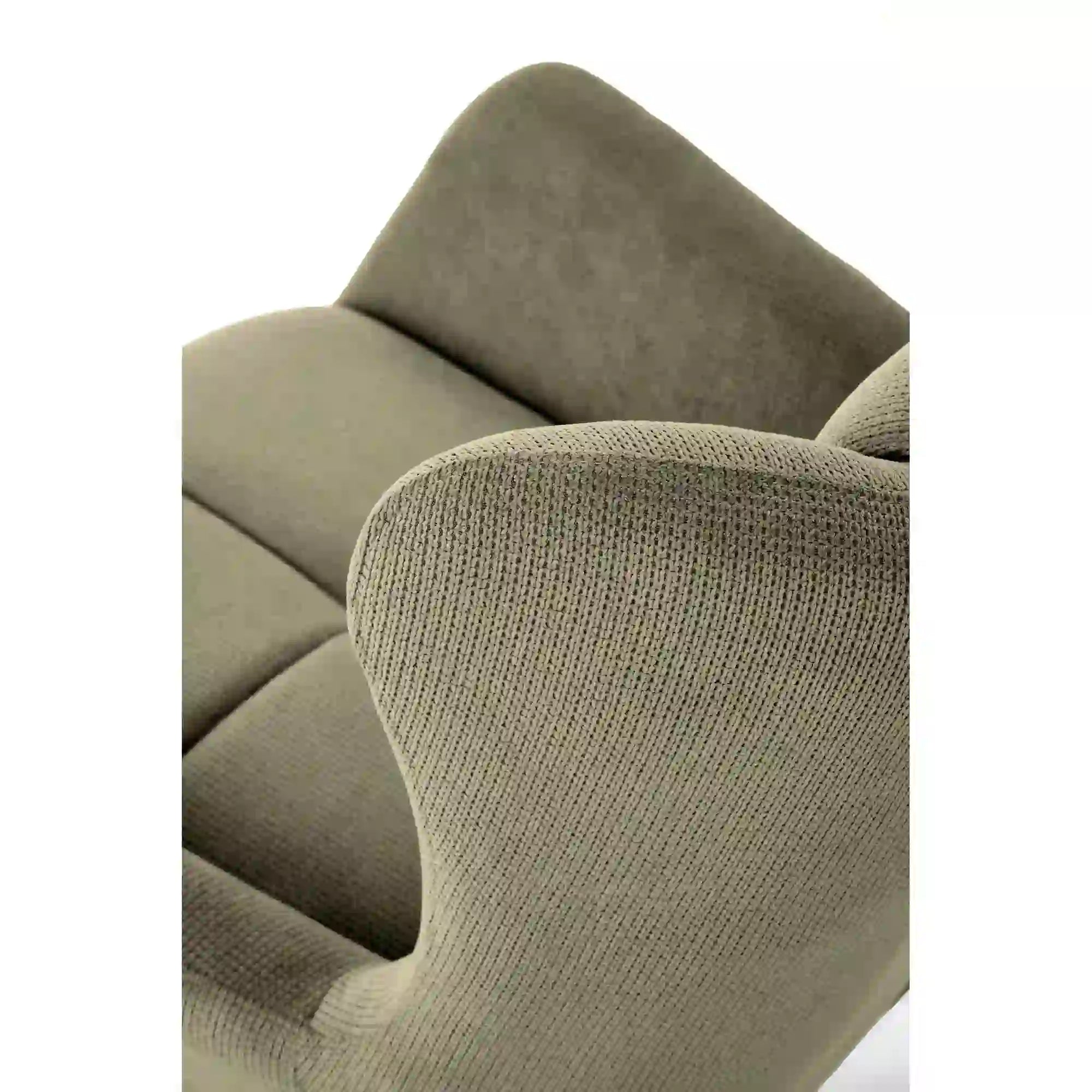 Fotoliu BYRON, stofa clasica verde olive - Vardo 74, 75x85x92 cm