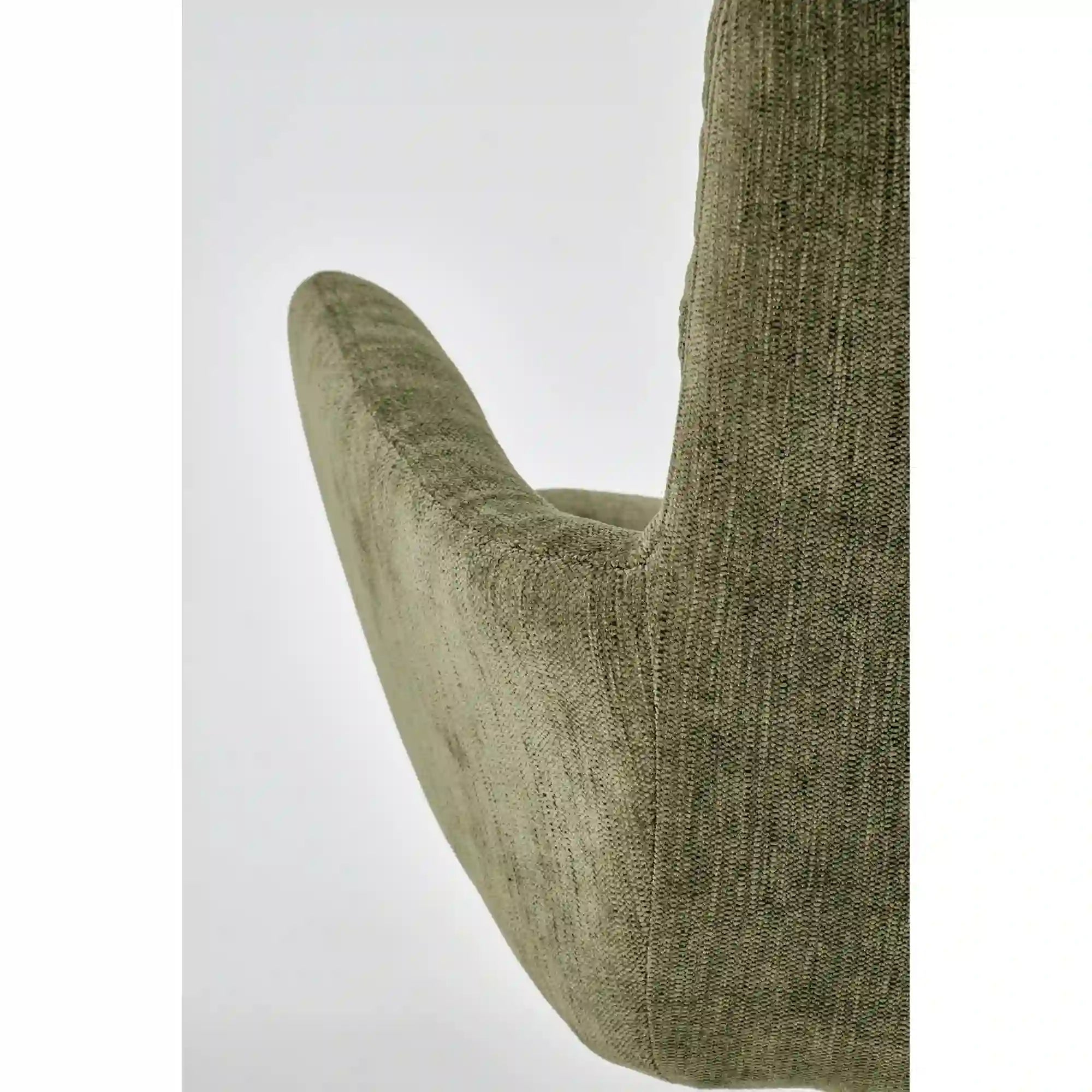 Scaun rotativ K495, verde/negru, stofa clasica/metal, 60x65x87 cm