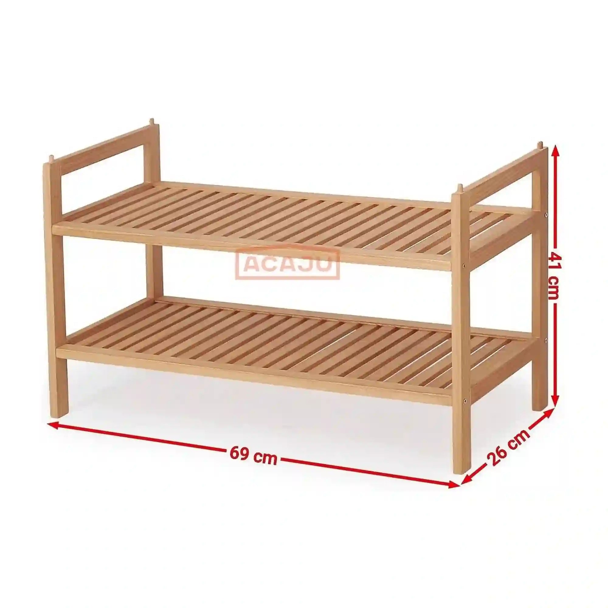 Pantofar ST9, stejar natural, lemn, 69x26x41 cm