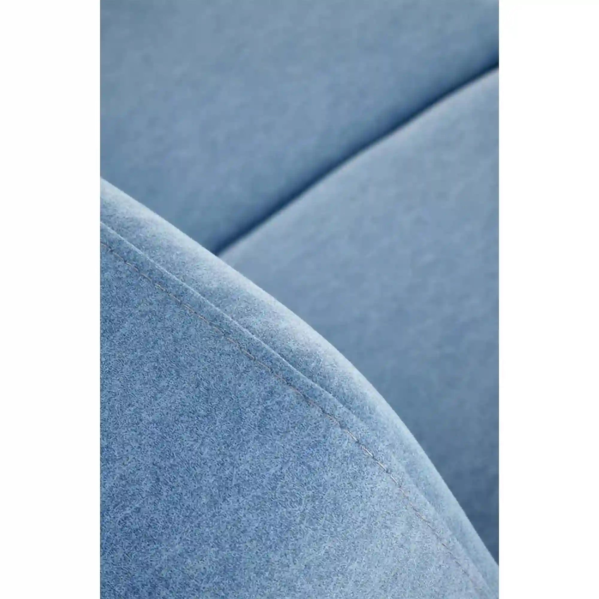 Canapea MILANO 2S, stofa catifelata albastru - Castel 74, 120x77x77 cm
