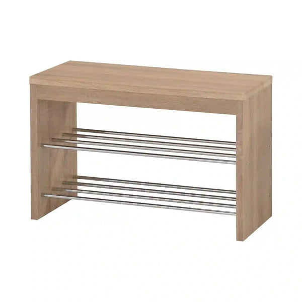 Pantofar ST7, stejar sonoma/crom, 80x30x50 cm