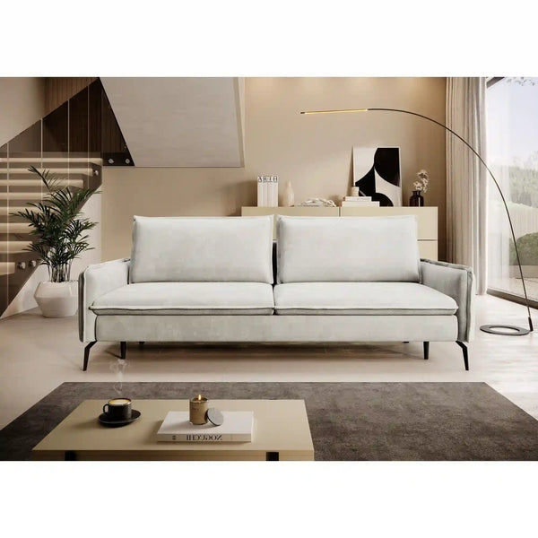 Canapea extensibila GLOSSY, personalizabil materiale gama Premium, cu lada depozitare, 223x107x89 cm