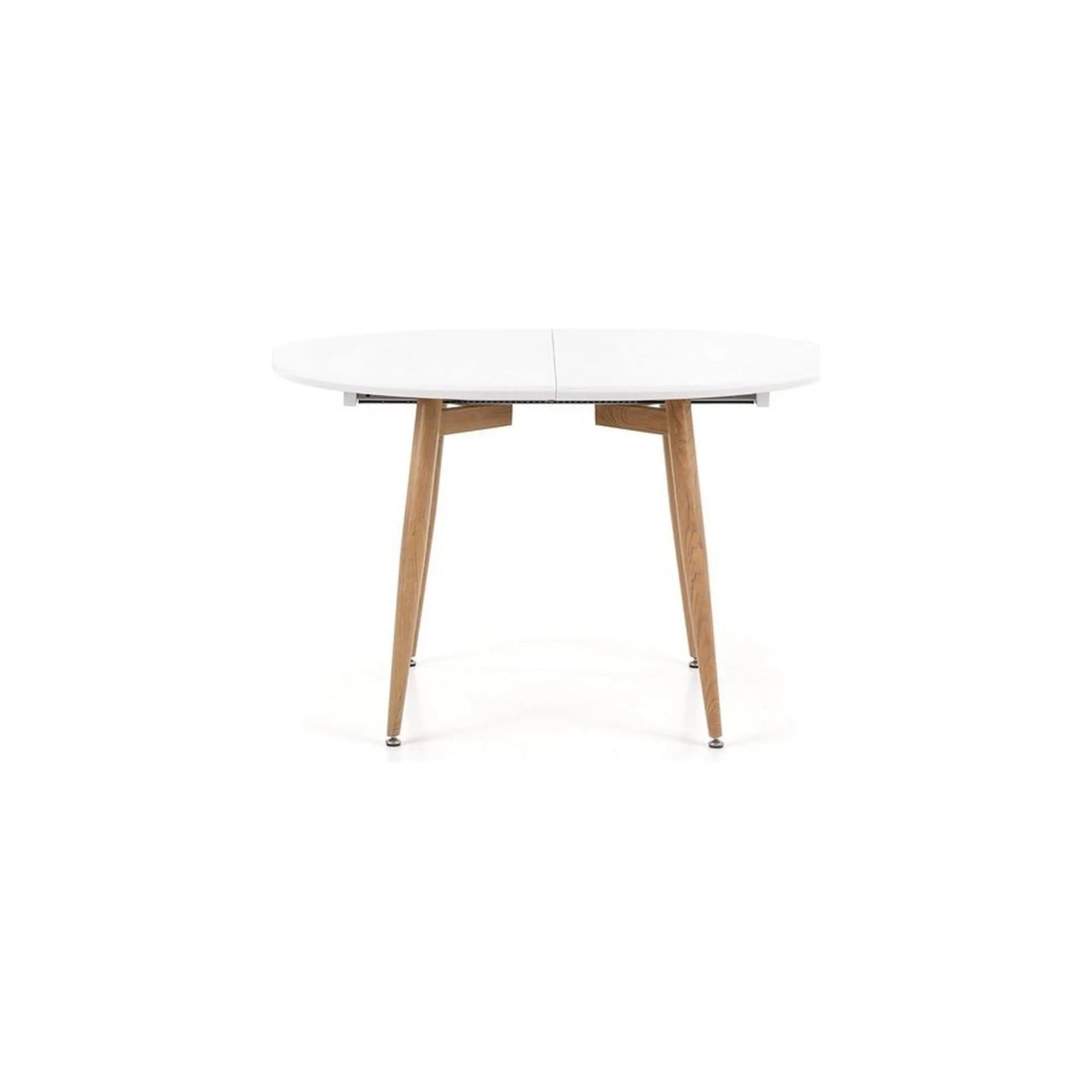 Masa extensibila EDWARD, alb/stejar San Remo, 120/200x100x75 cm