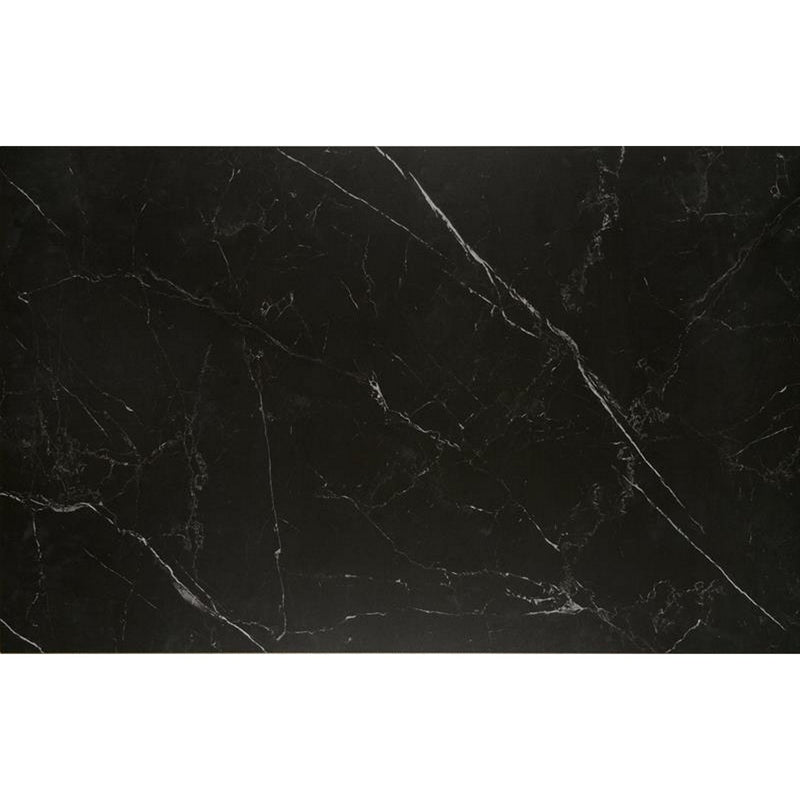 Masa extensibila VITORINO, negru, ceramica/metal, 160/220x90x75 cm