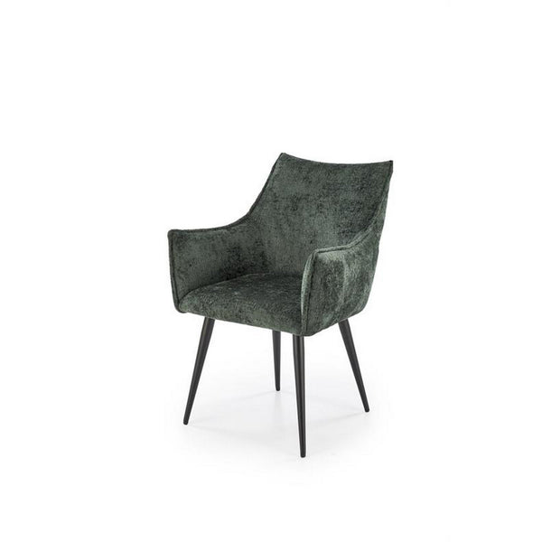 Scaun K559, verde inchis/negru, stofa clasica/metal, 60x59x85 cm