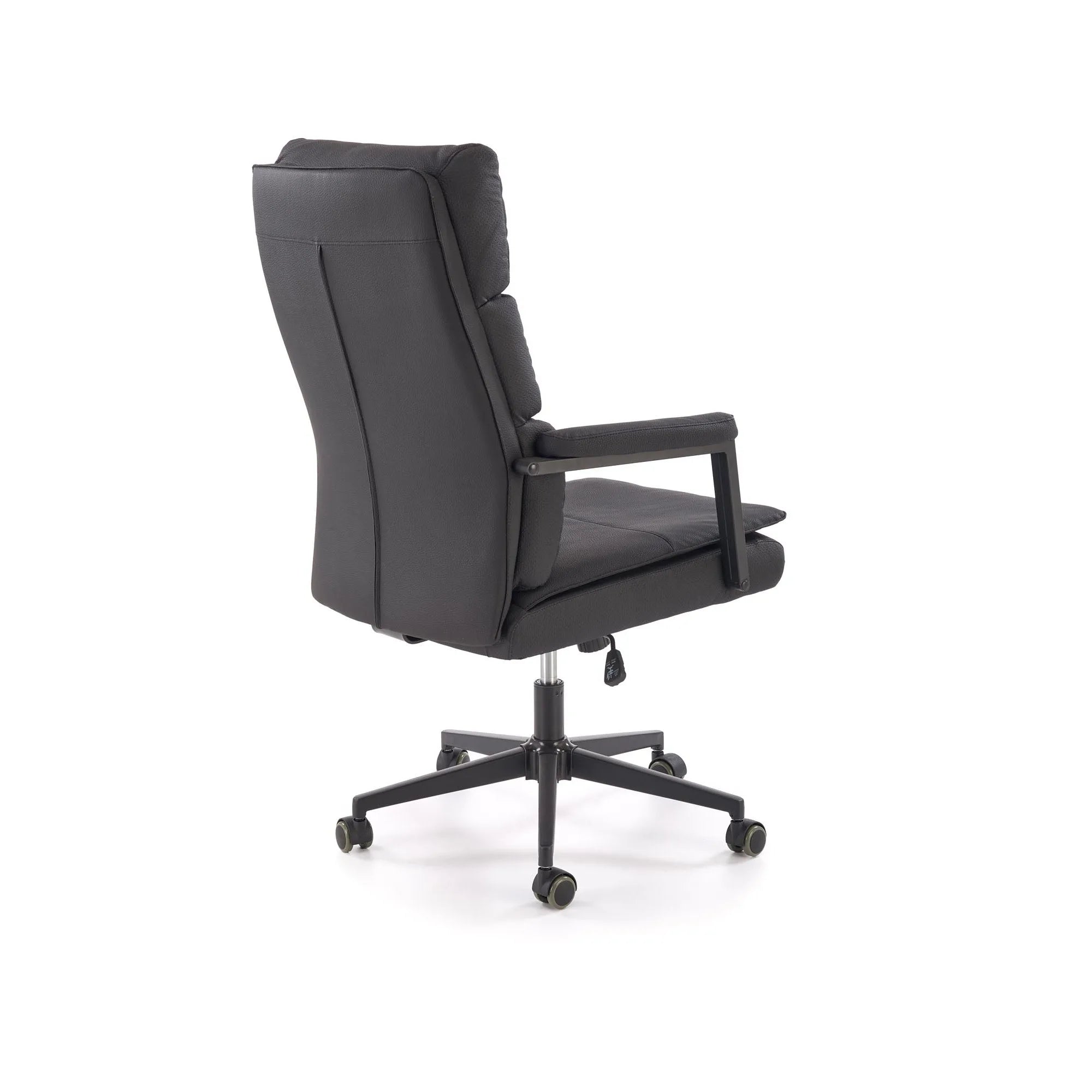 Scaun birou ADRIANO 2, negru, piele ecologica, 65x70x104-110 cm