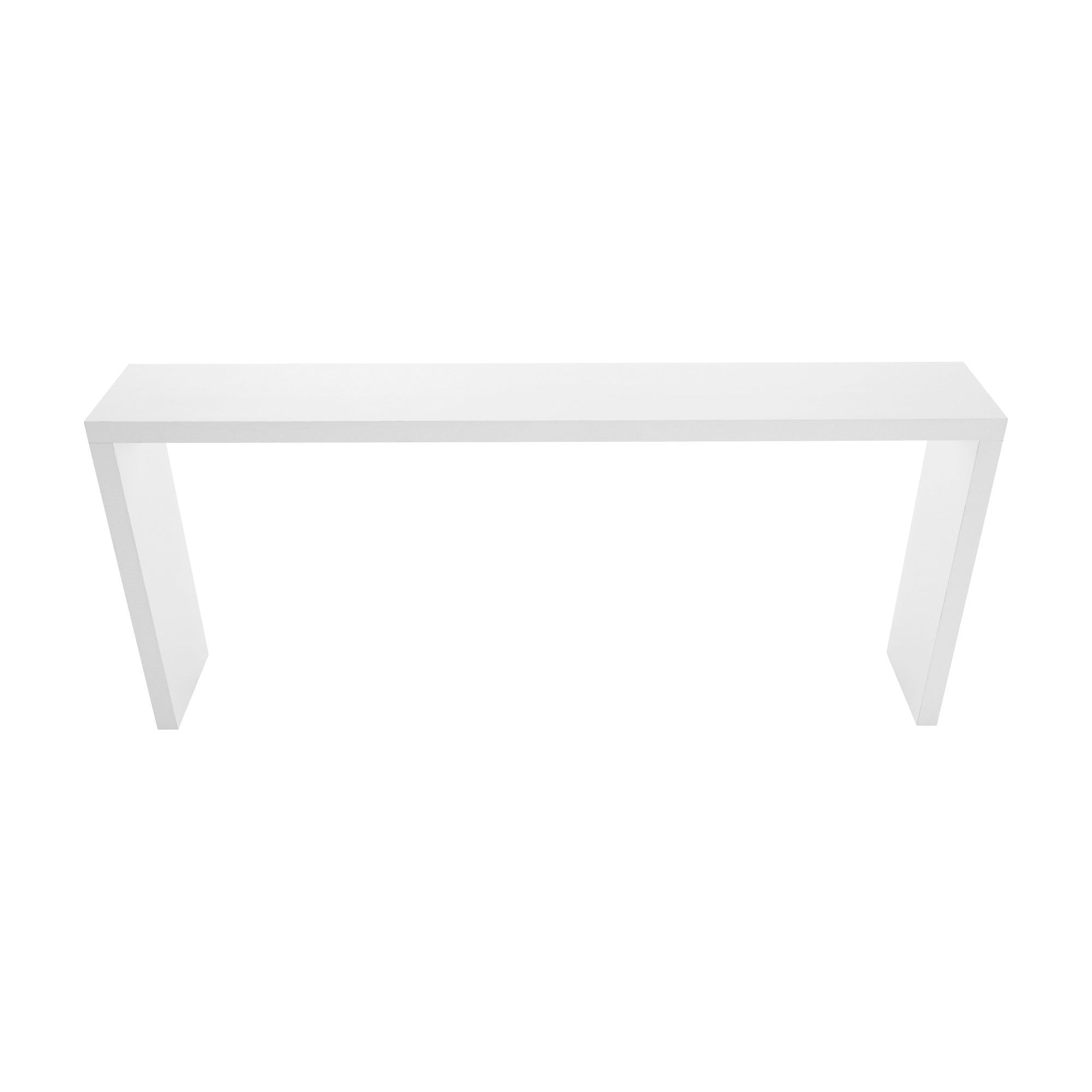 Consola FITRON, alb, PAL laminat, 183x28x80 cm