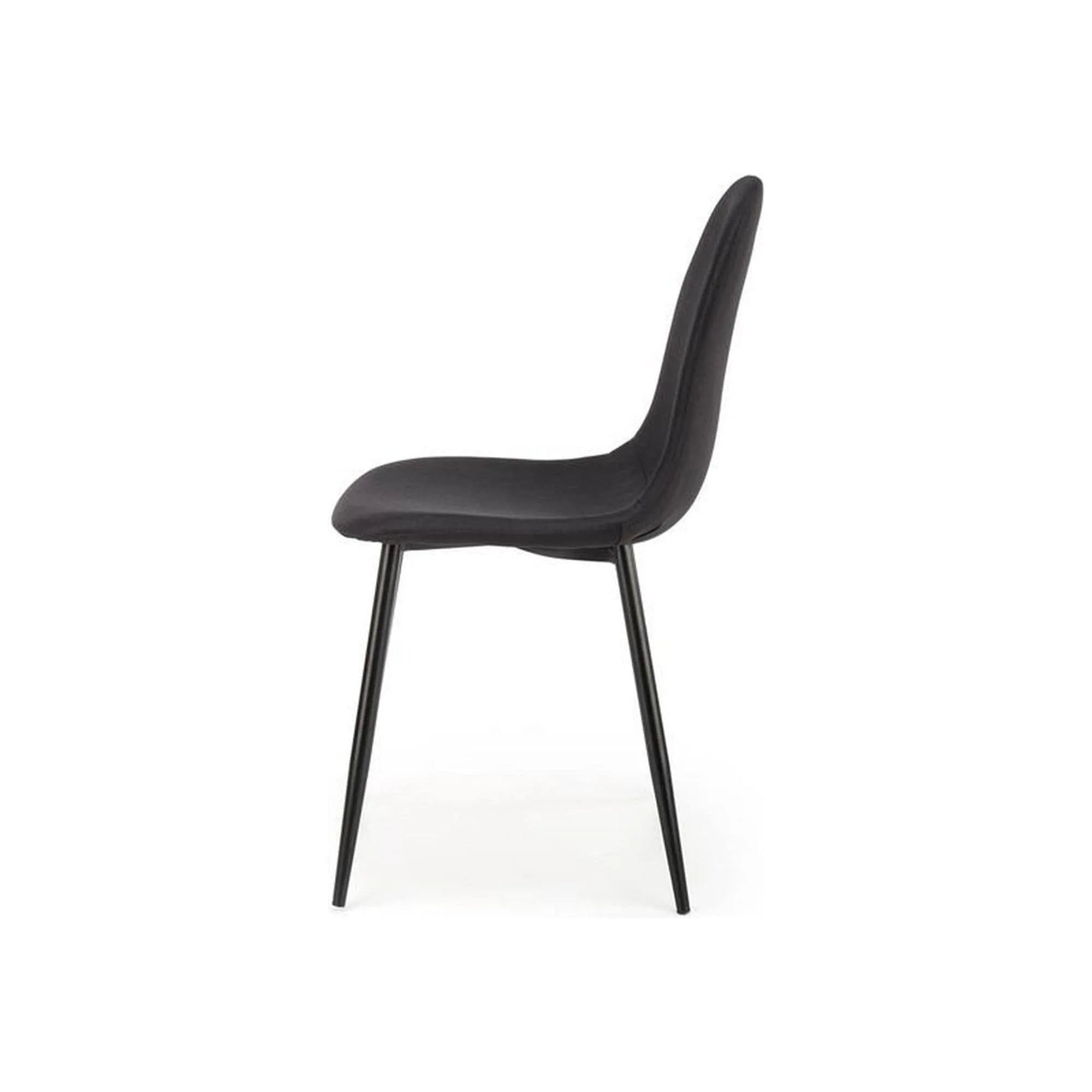 Scaun K449, negru, stofa, 43x47x87 cm