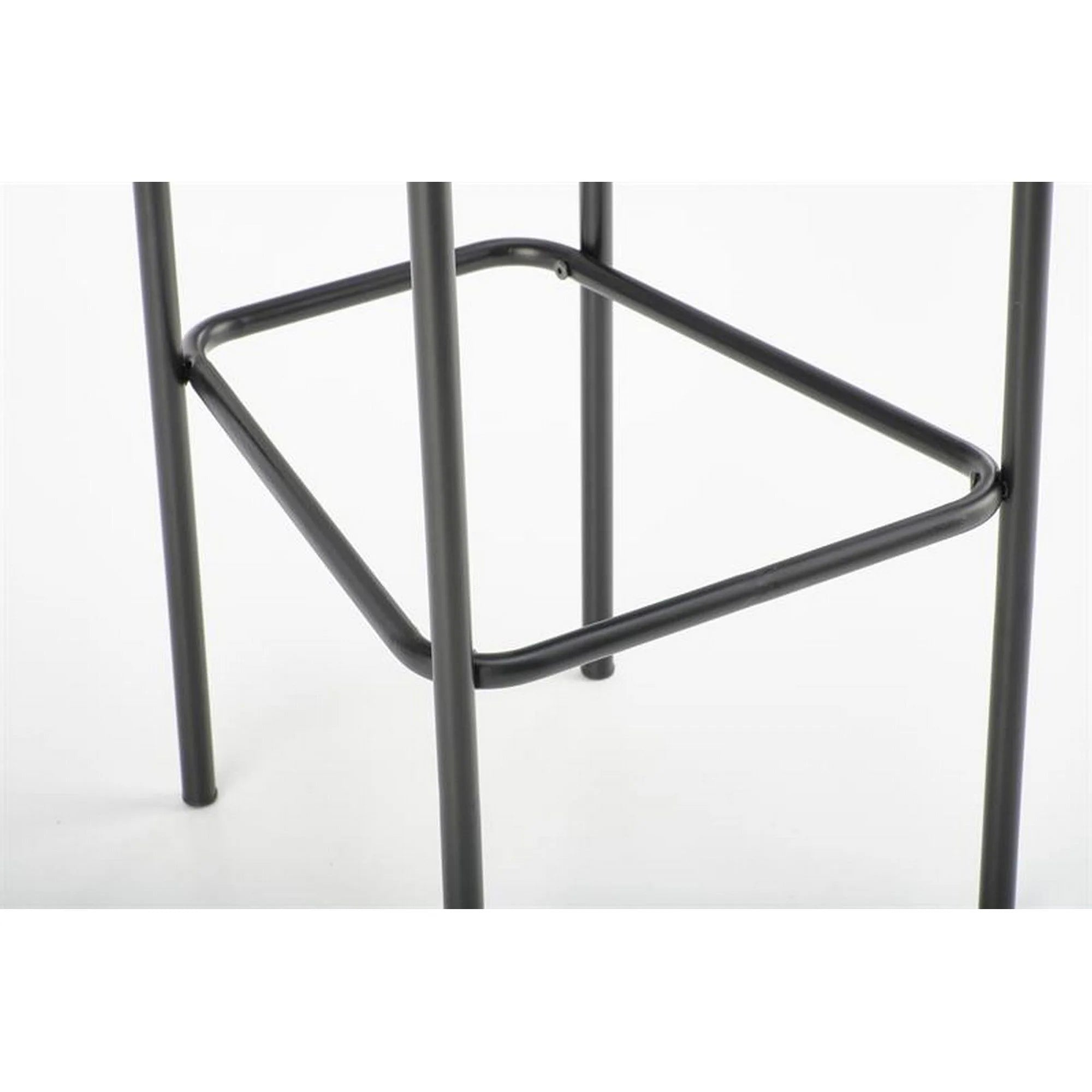 Scaun bar H108, gri - Bluvel 14/negru, stofa catifelata/otel, 42x48x92 cm