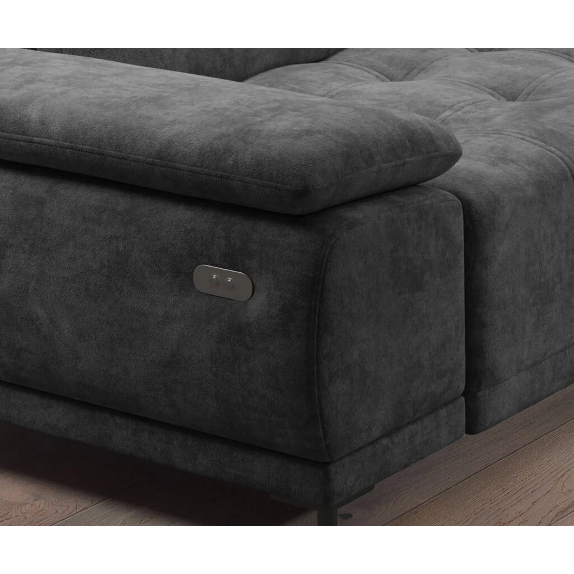 Coltar FOCUS L, personalizabil materiale gama Oferta Avantaj, cu reglaj electric si tetiere reglabile, 278x204x98 cm