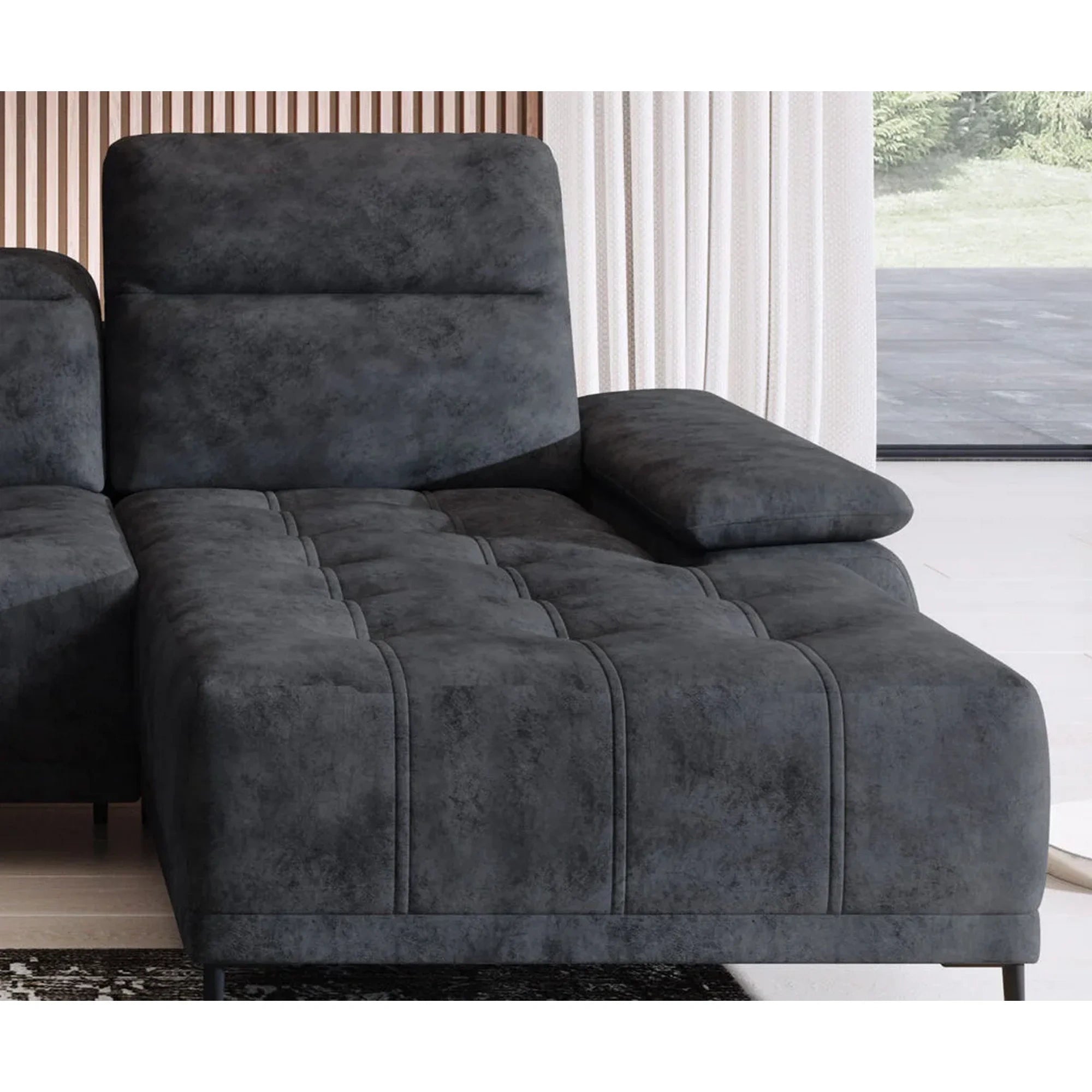 Coltar FOCUS MINI, personalizabil materiale gama Oferta Avantaj, cu reglaj electric si tetiere reglabile, 277x177x98 cm
