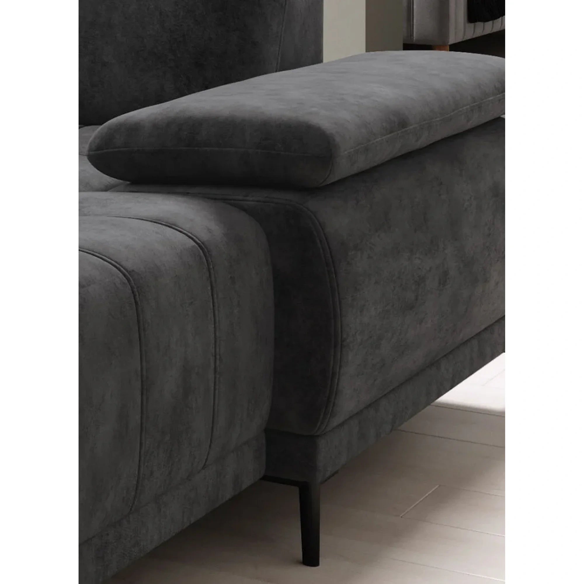 Coltar FOCUS XL, personalizabil materiale gama Oferta Avantaj, cu reglaj electric si tetiere reglabile, 352x204x98 cm