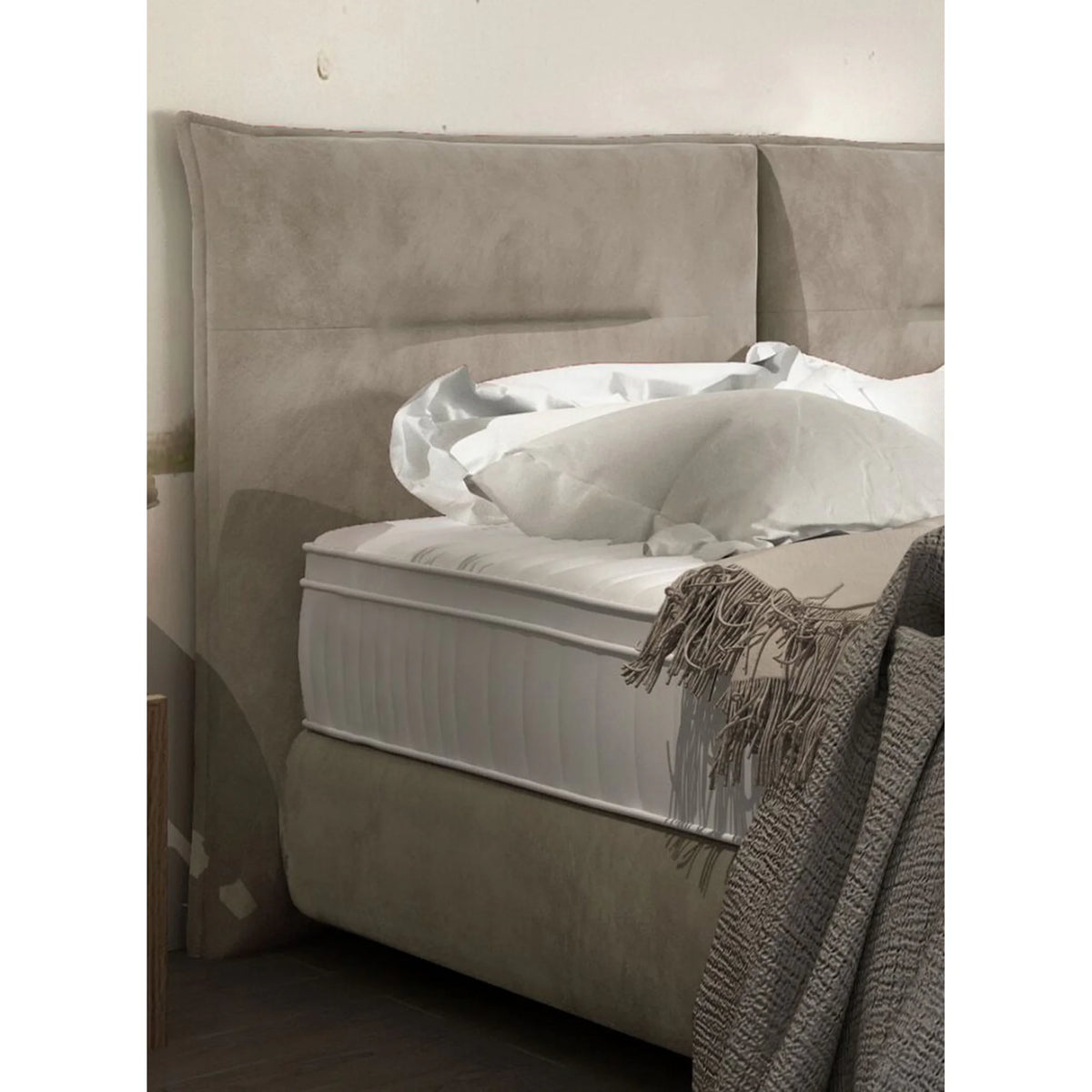 Pat FOG 140x200, personalizabil materiale gama Premium, cu suport pentru saltea