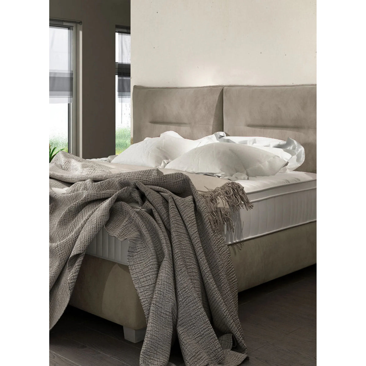 Pat FOG 160x200, personalizabil materiale gama Premium, cu suport pentru saltea
