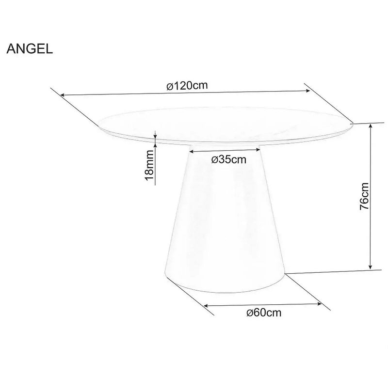 Masa extensibila ANGEL II, stejar, 120/160x120x75 cm