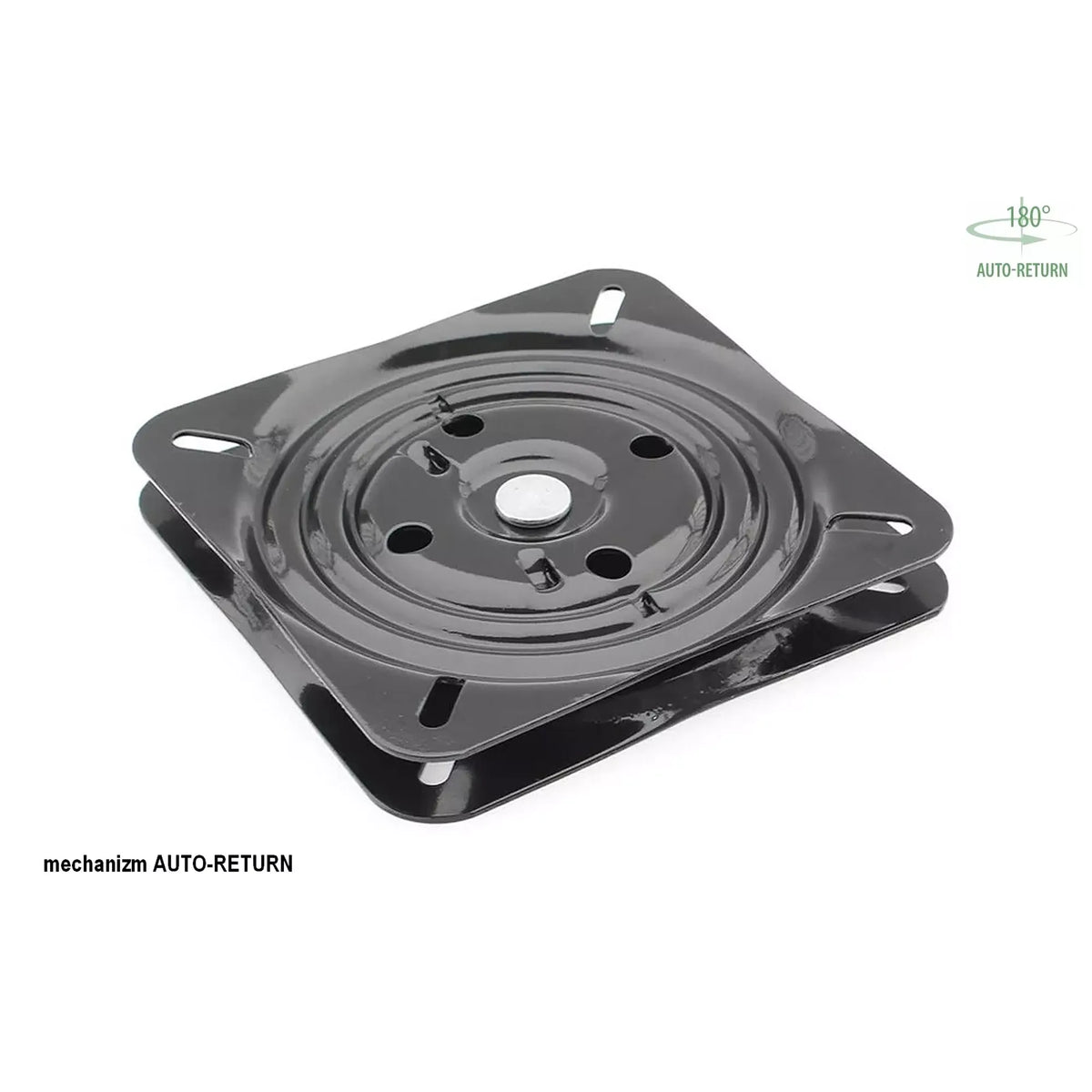 Scaun rotativ AZALIA, gri/negru, stofa/metal, 61x58x86 cm