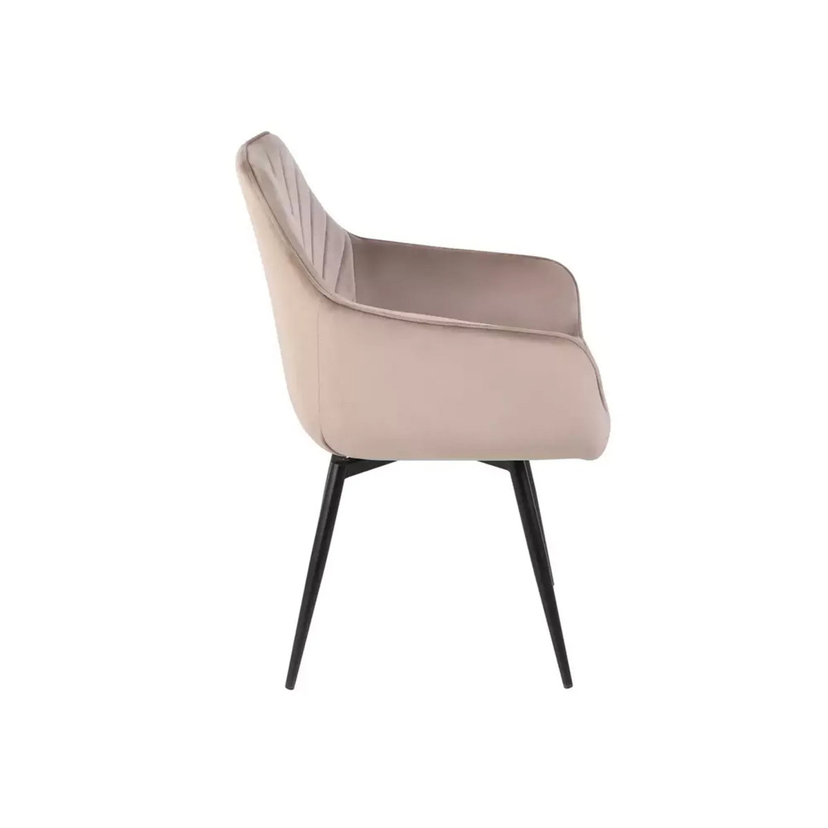 Scaun SERVIO, bej inchis - Bluvel 40, stofa catifelata/metal, 55x58x88 cm