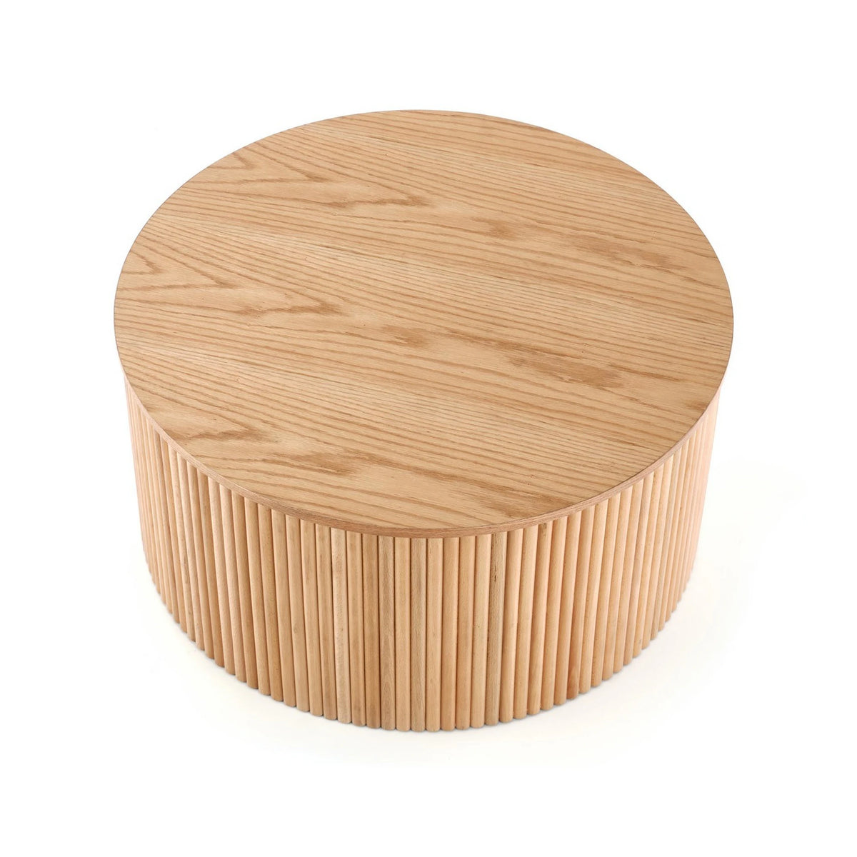 Masuta cafea WOODY, stejar natural, 80x80x41 cm