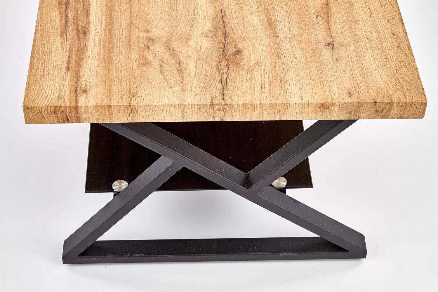 Masuta cafea XENA, negru/stejar natural, 110x60x45 cm