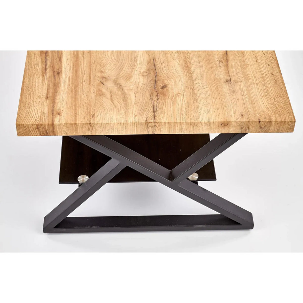 Masuta cafea XENA, negru/stejar natural, 110x60x45 cm