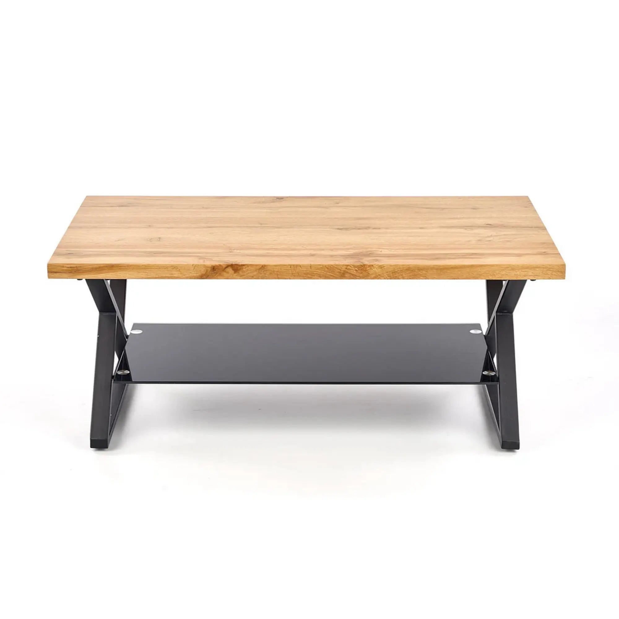 Masuta cafea XENA, negru/stejar natural, 110x60x45 cm