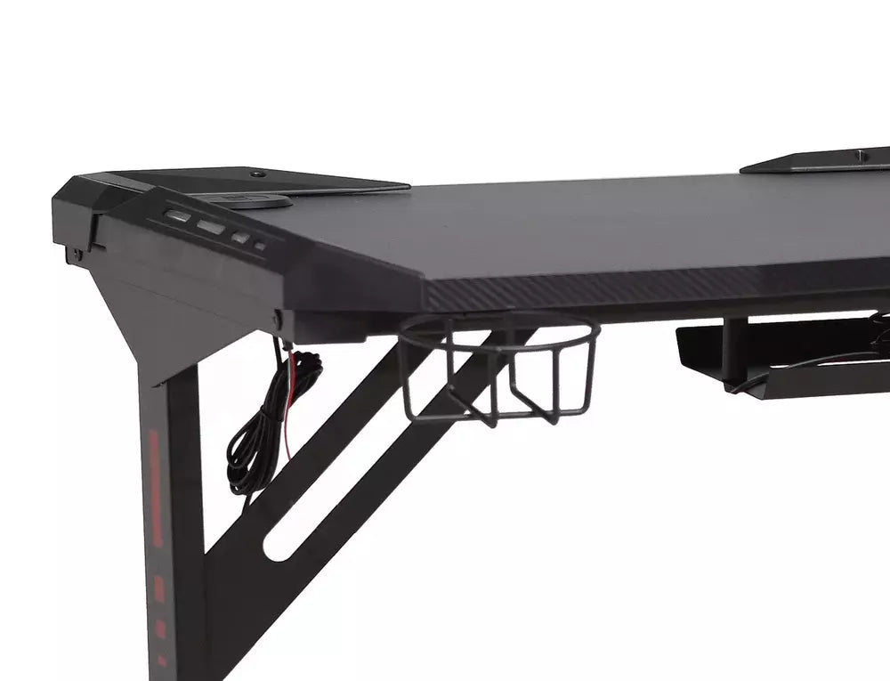 Masa birou B-216, negru, PAL/metal, 120x60x76 cm