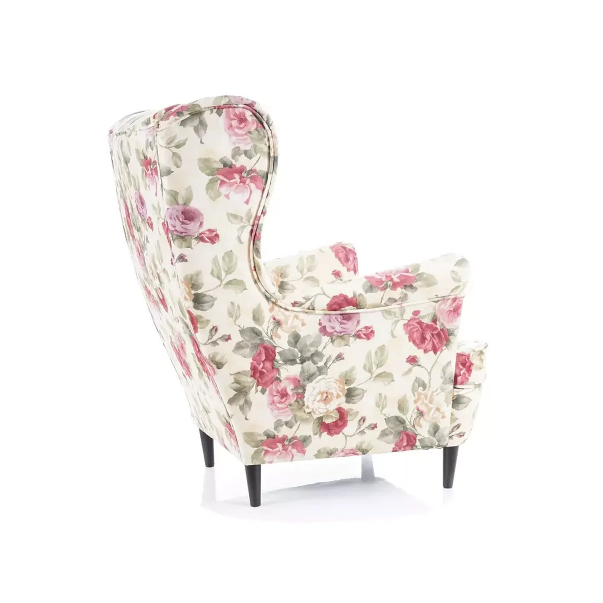 Fotoliu LORD WM 82, multicolor/wenge, stofa/lemn, 82x92x101 cm