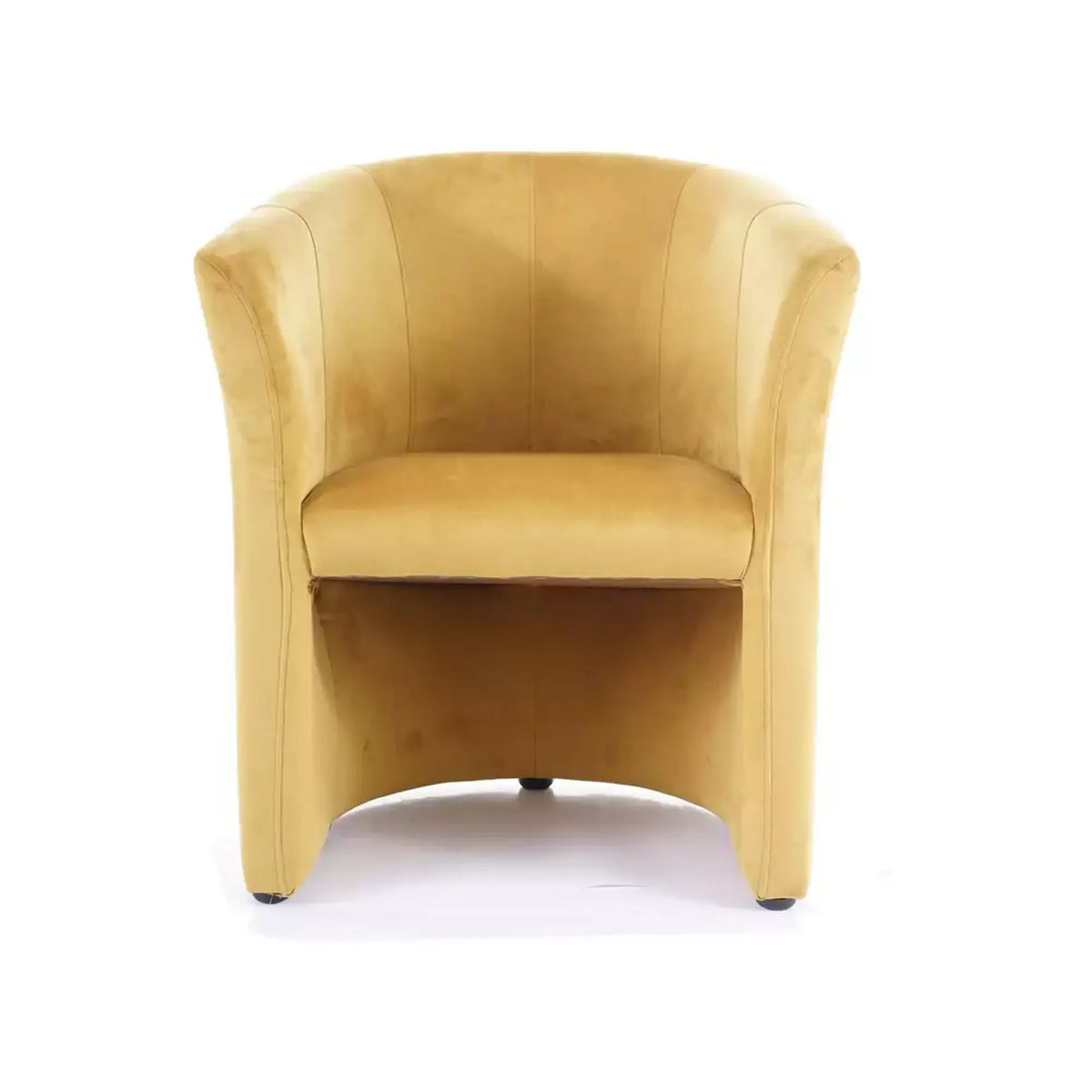 Fotoliu TM-1, stofa catifelata galben - Bluvel 68, 67x60x76 cm