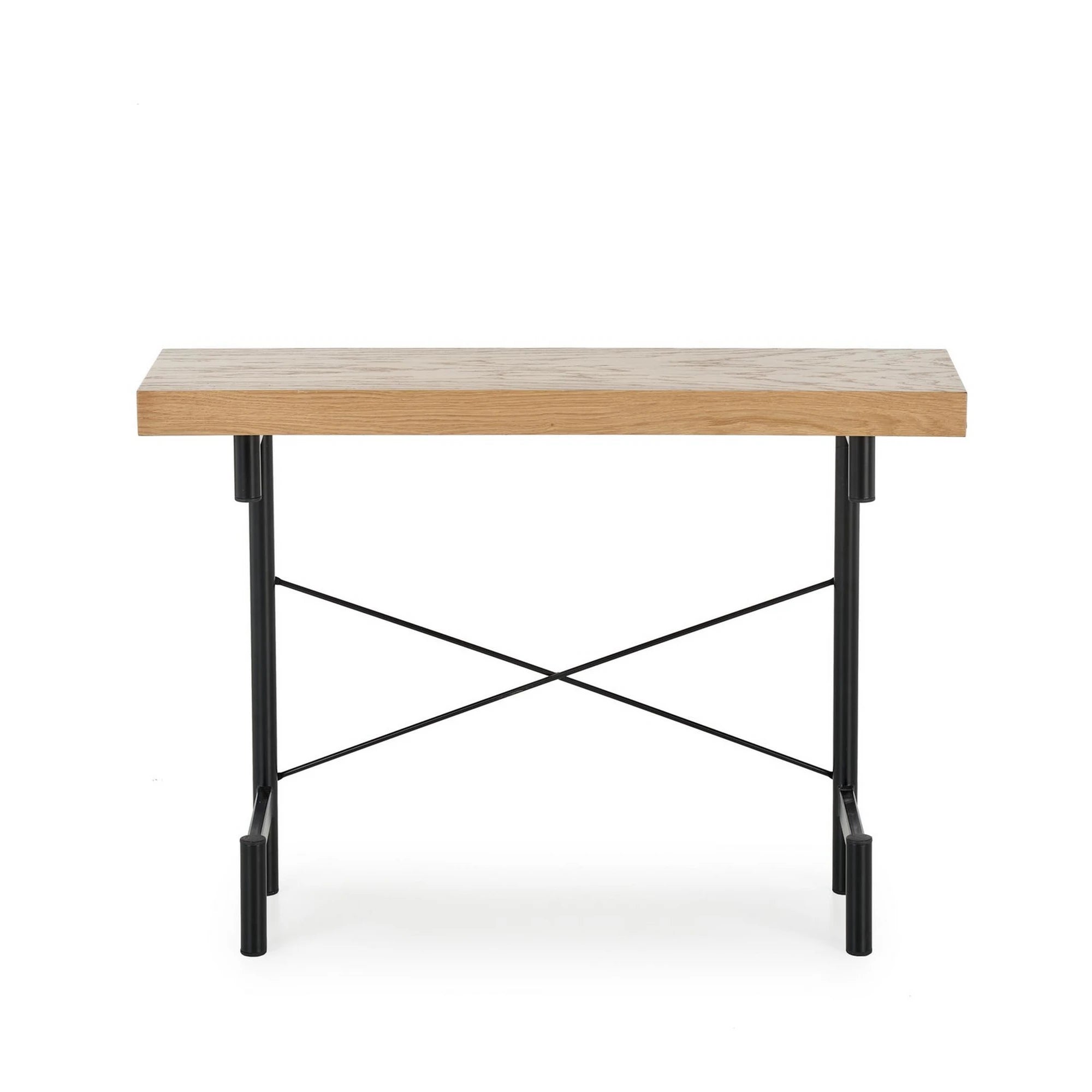Consola INFERNO, stejar/negru, 106x30x77 cm